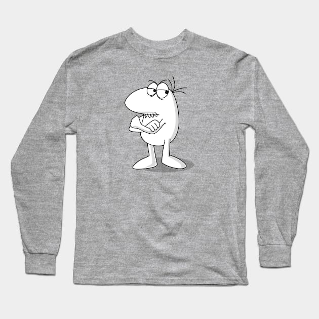 angry little man Long Sleeve T-Shirt by Creatum